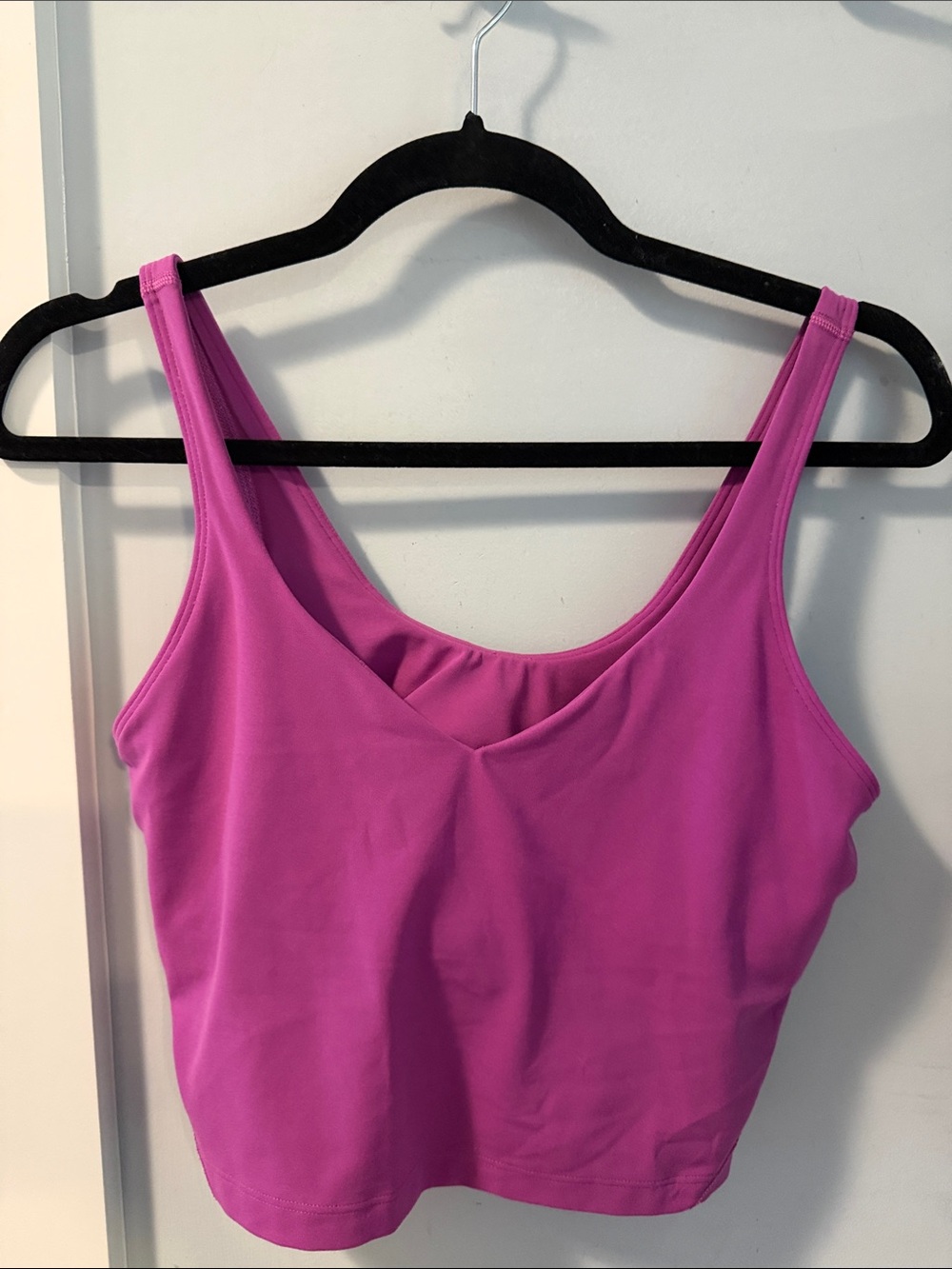 lululemon athletica Bright Pink Cropped Tank Top